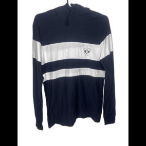 Hoddie Unisex Size S By Denim & Flower Tennis Club Navy And White
